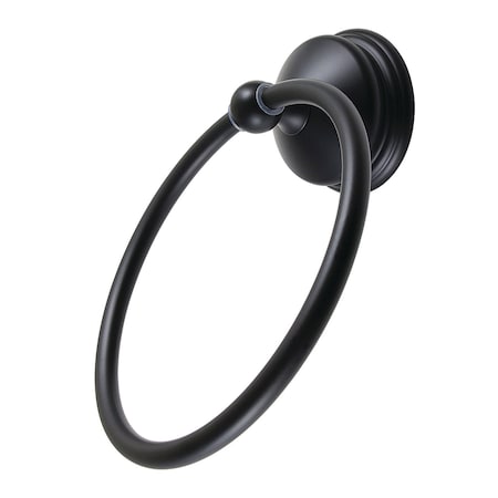 Kingston Brass Towel Ring, Matte Black BA1164MB